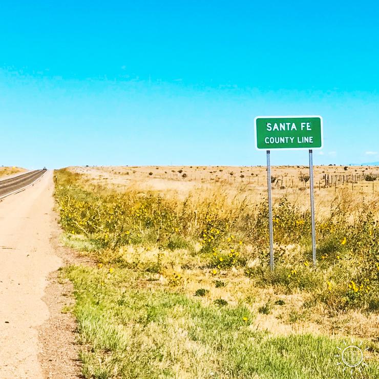 Santa Fe, New Mexico County Line